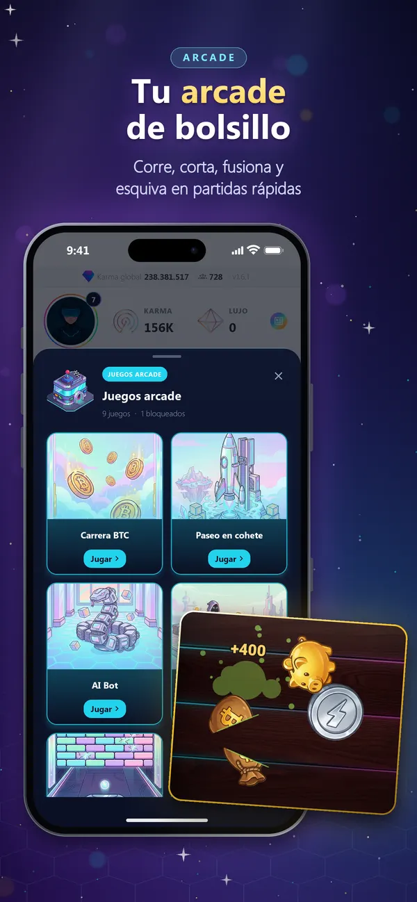 Tu arcade de bolsillo: captura de Equity Game en la App Store