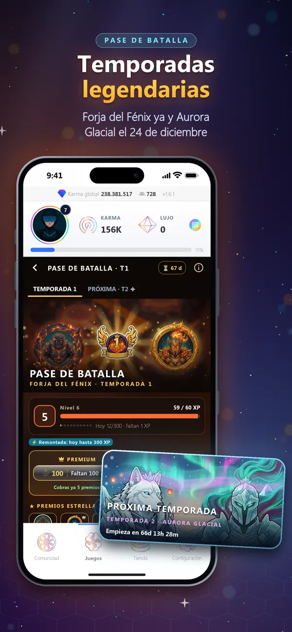 Temporadas legendarias: captura de Equity Game en la App Store
